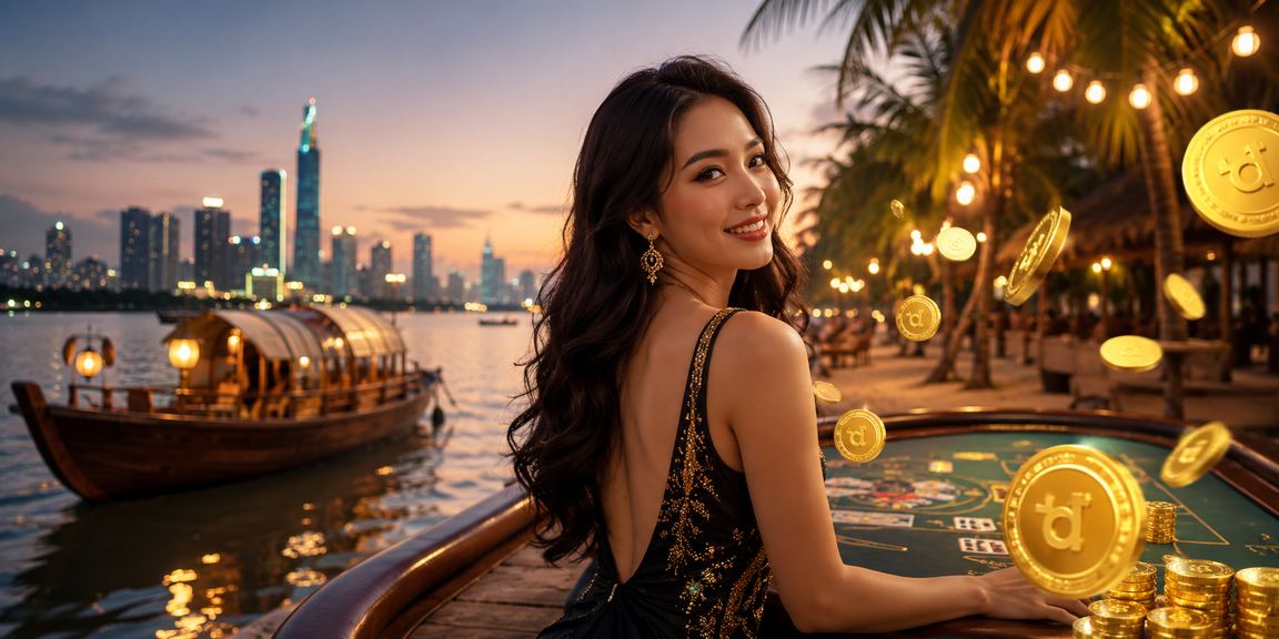 Người dùng vùng Mekong ngồi chơi baccarat online và kiểm tra số dư tài khoản thanh toán